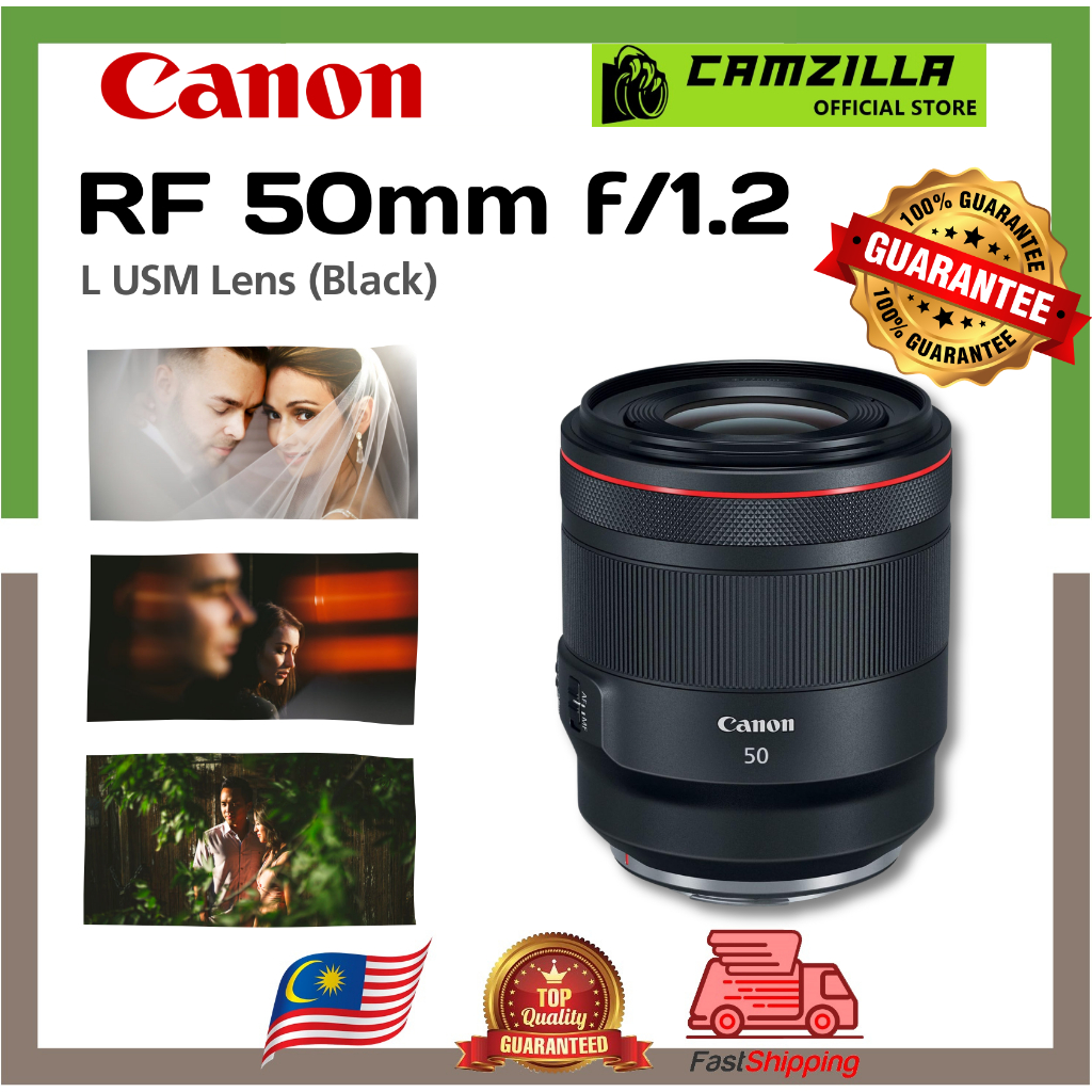 Canon RF50mm F1.2L USM Dreamy Large-Aperture Legacy Lens, Black (2959C002)