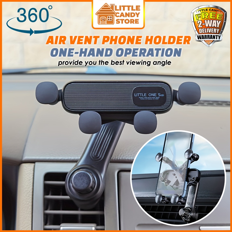 Car Air Vent Phone Holder Air Outlet Phone Bracket Gravity Phone Stand Air Vent Navigation Stand Cell Smartphone Support