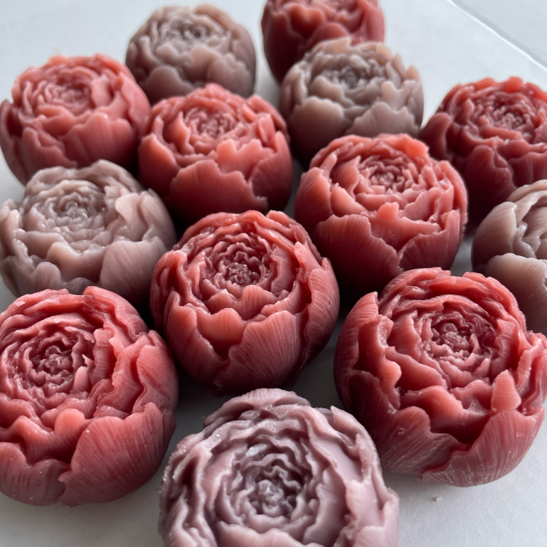 Mini Flower Scented Soap 100% Handpoured by The Flame