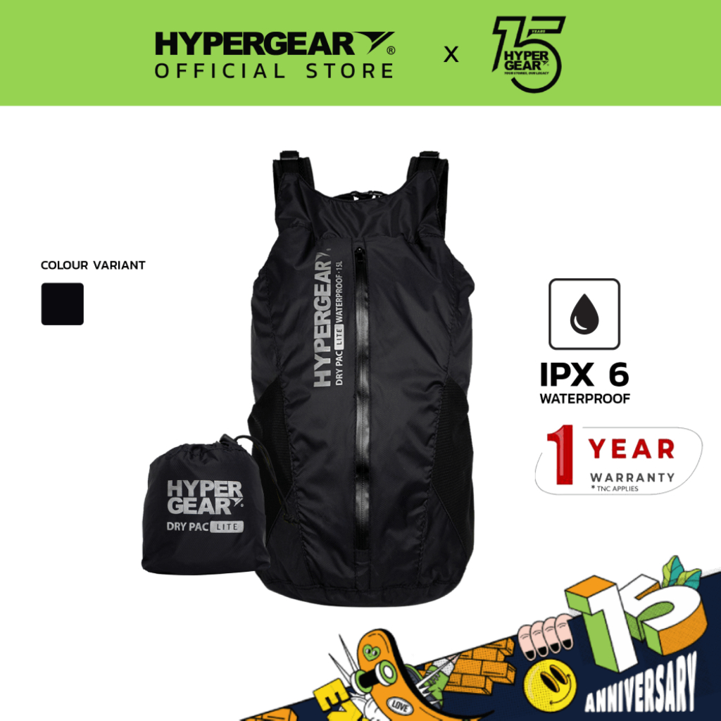 Hypergear Easy Access Lightweight Washable Dry Pac Lite (15L)