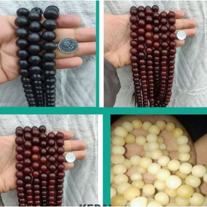 TASBIH BUAH MULON @ IBOI BESAR 8MM&12MM ORI BEST QUALITY