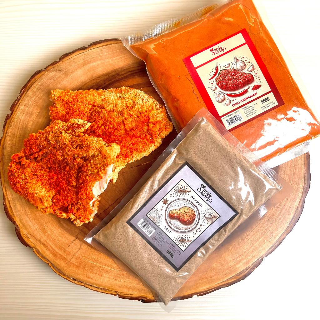 [PREMIUM] [FORMULA BARU!] 500G PEPPER SALT | SERBUK LADA SULAH | CHILI POWDER | AYAM GUNTING | SHILIN FRIED CHICKEN