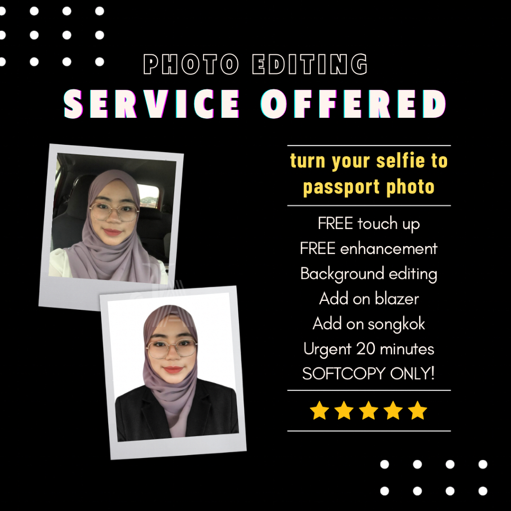 FAST RESPOND Passport Renew Online Photo Editing Service / Lesen / Gambar Passport / Gambar Nikah / Konvokesyen