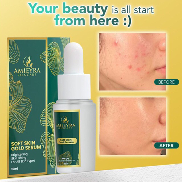 Amieyra Skincare Serum Essence Gold + Free gift