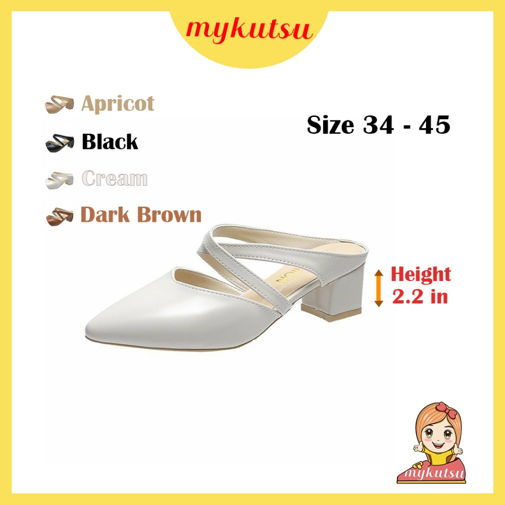 MYKUTSU Yoora Women Midi Heels (Plus Size 34-45)