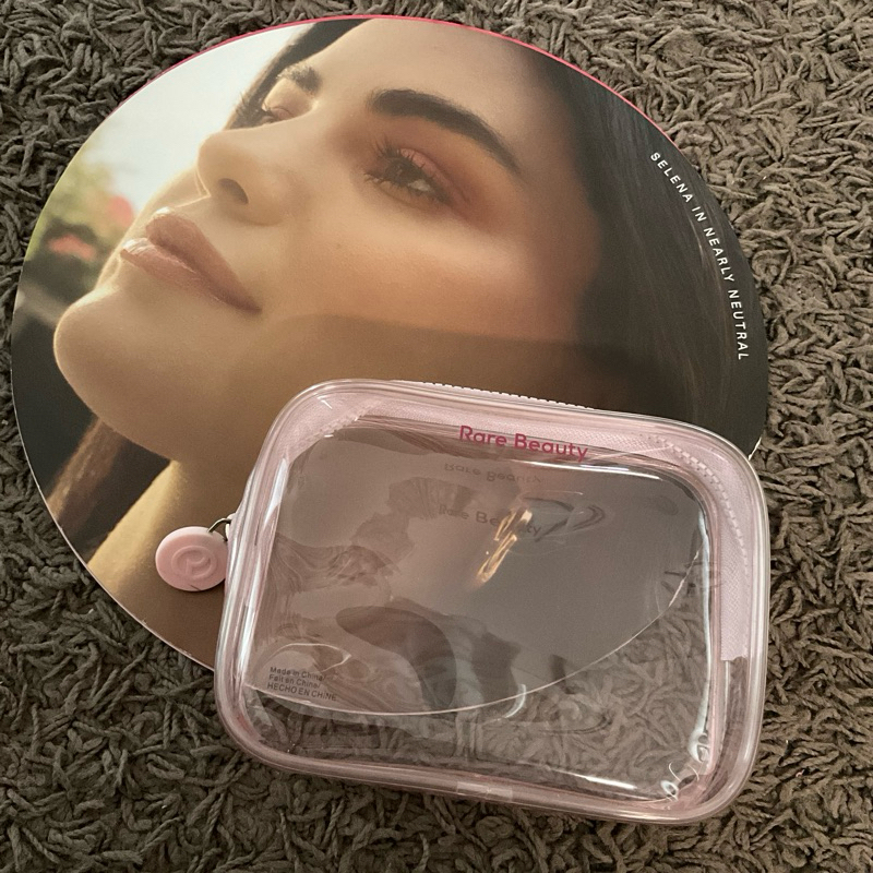 ✨EXCLUSIVE✨ READY STOCK RARE BEAUTY by Selena Gomez Clear PR Makeup Pouch Bag - Pink