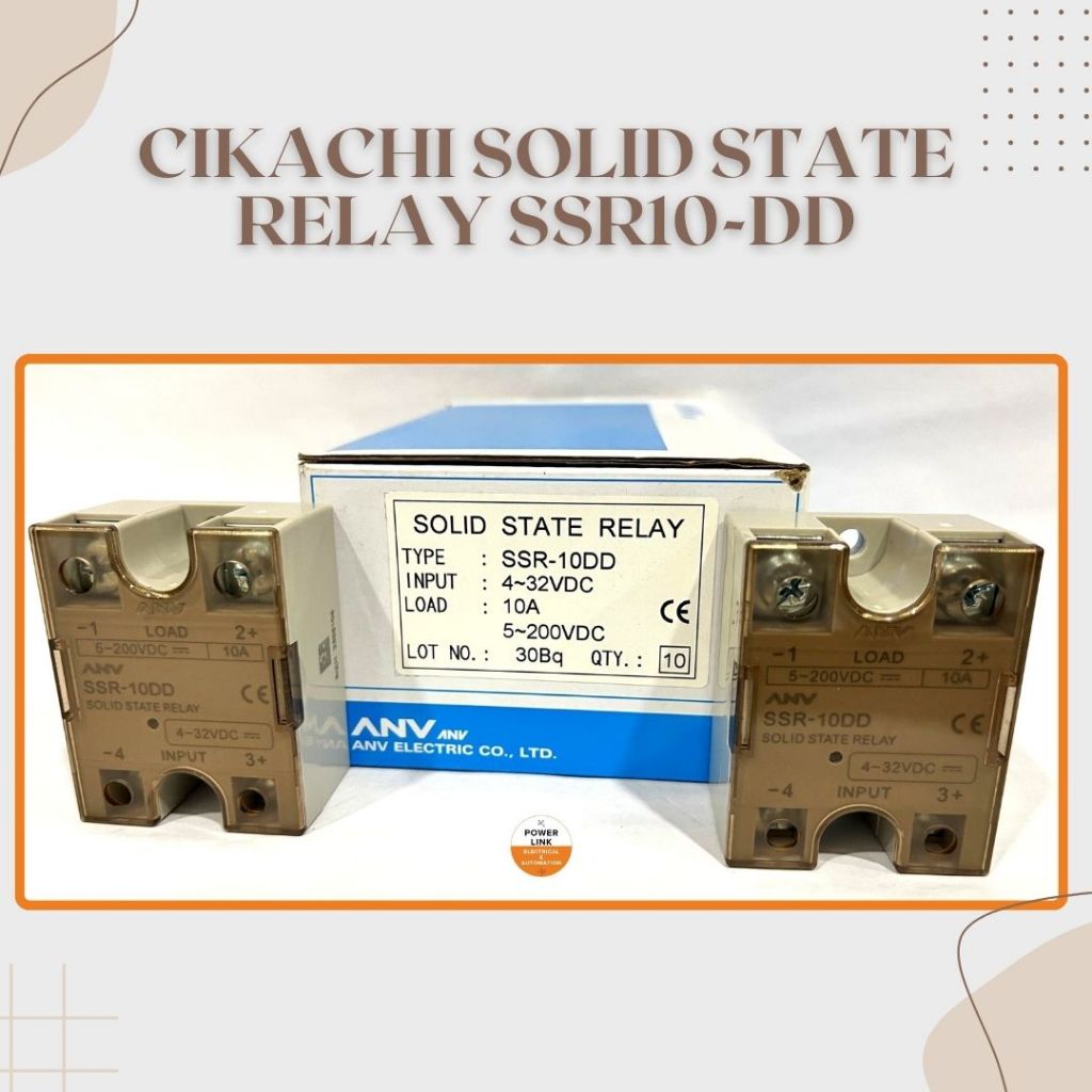 ANV Solid State Relay SSR-10DD Load Current 10A / ANV Heat Sink HS-1