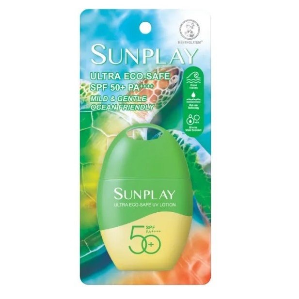 Sunplay Ultra Eco-Safe UV Sunscreen Lotion SPF50+ 35g Ocean Friendly Face Body Sport Sun Protection