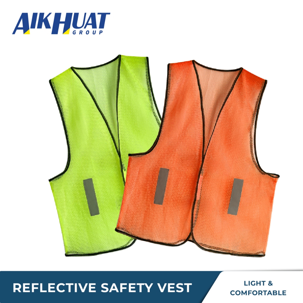 Light Duty Reflective Safety Vest (Green/Orange)