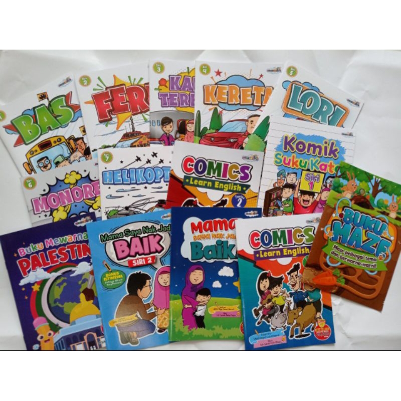READY STOCK!! Komik Mama Saya Nak Jadi Baik | BUKU RM1 | Goodies Idea | Reward For Kids | Buku Murah | Doorgift