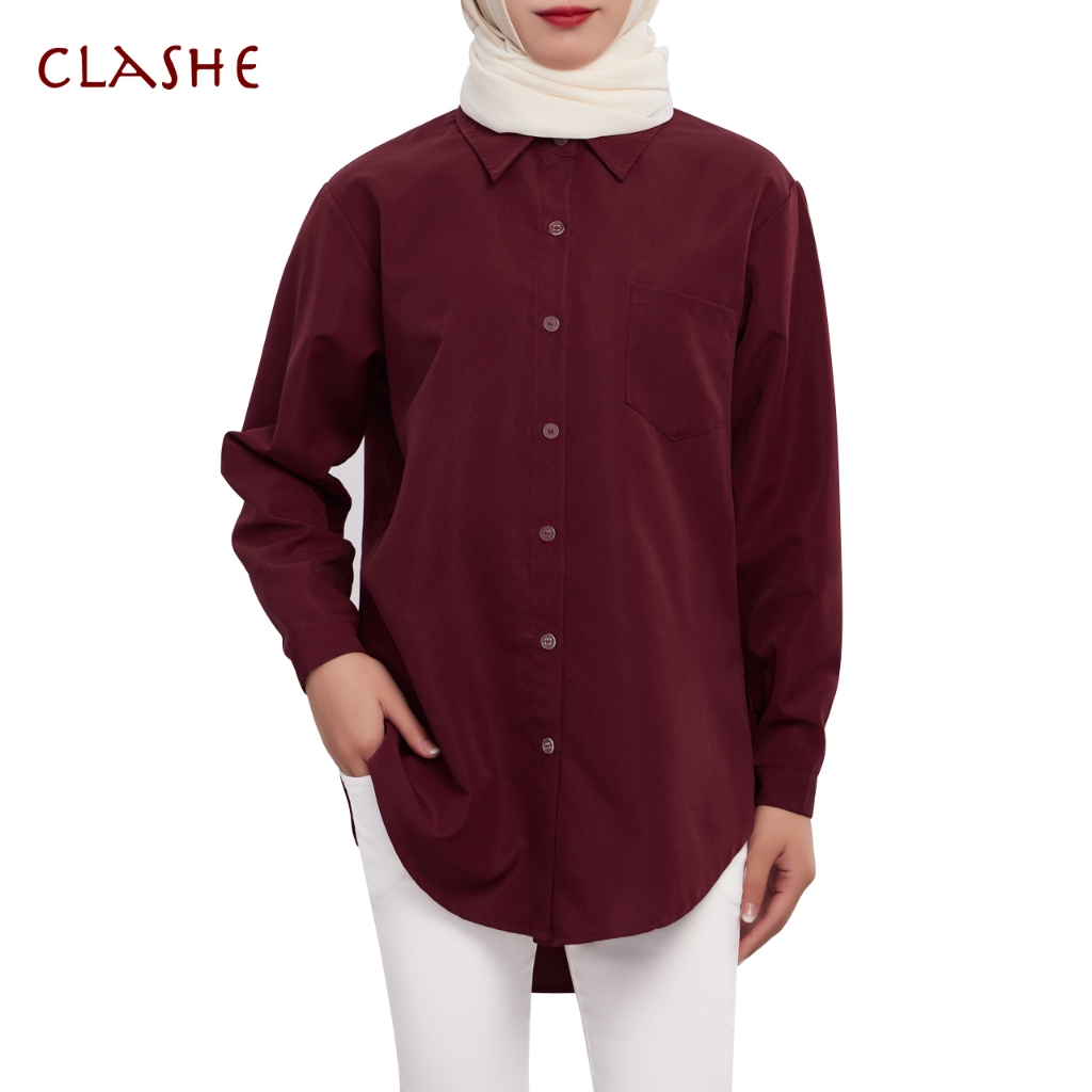 Clashe Blouse Plus Size S-8XL Baggy Style Viral Terkini Korean Blouse For Women Rayon Soft