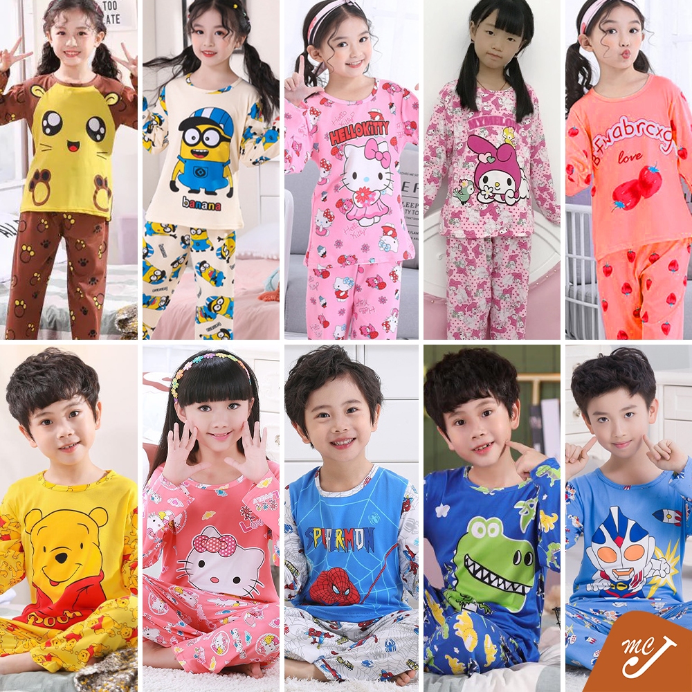 McJoden - ANGIE Kids Pyjamas Nightwear Children Pyjamas Nightwear baju tidur Kids Clothing Baju Tidur Perempuan