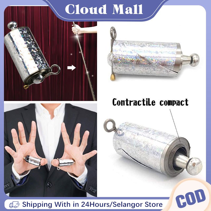 110CM Metal Magic Pocket Wand Magic Stretchable Stick Portable Stage Magic Performance Props
