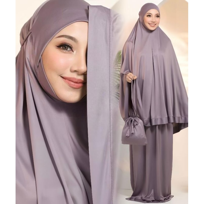 Telekung Solat Viscose Premium free beg