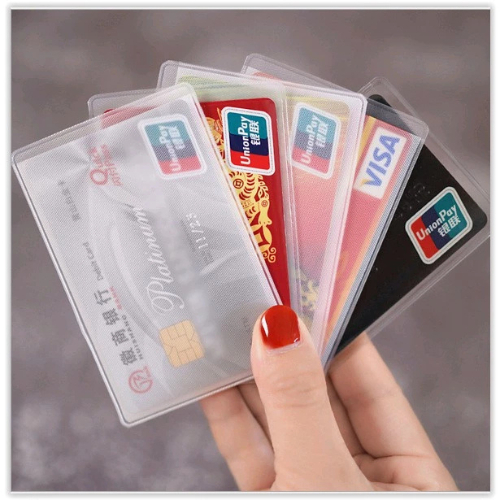 Multi-function Holder IC myKad ATM Bank Card Cover Lesen Student Pass Credit Debit Card Sided Open Vertical Plastic ID