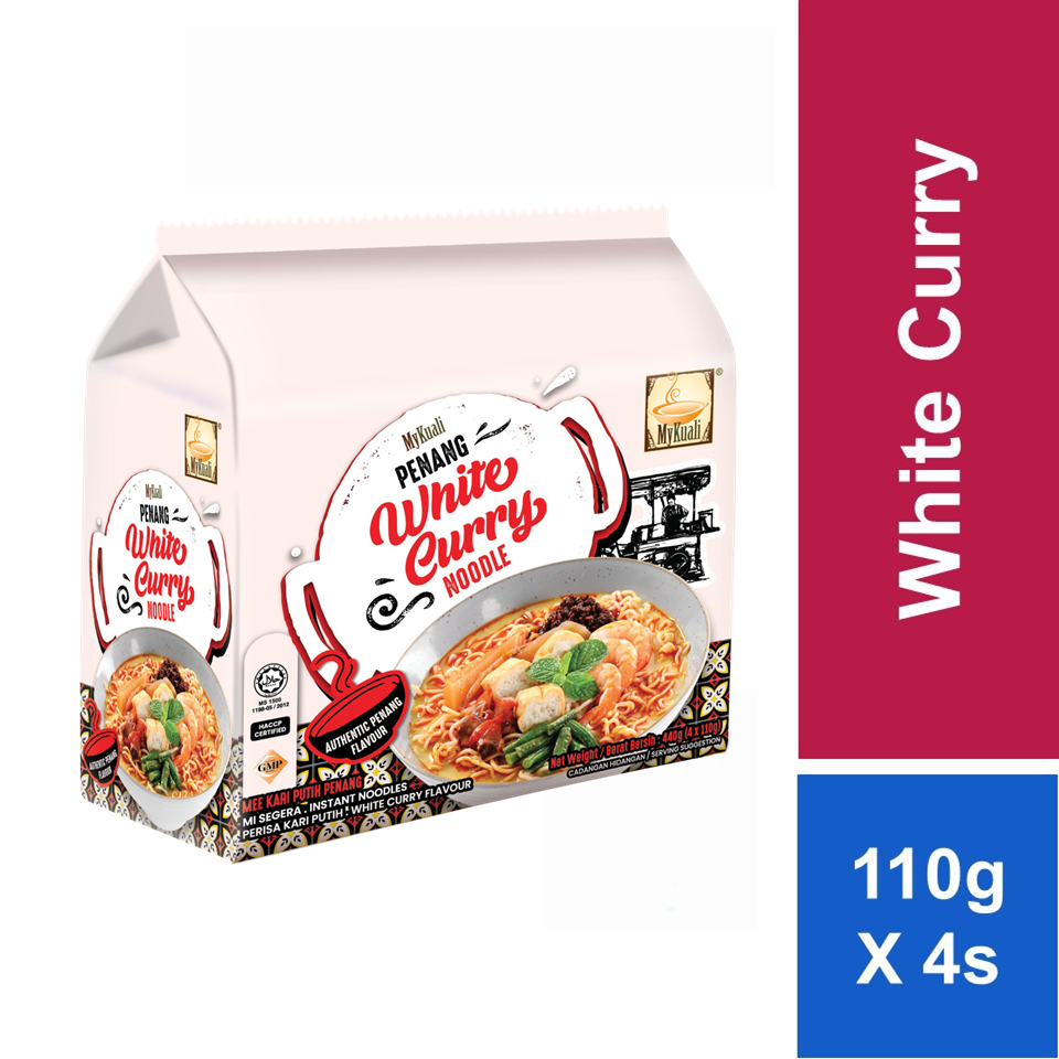 Mykuali Penang Noodle White Curry 110g X 4s