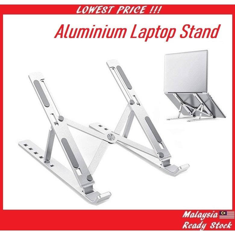 Aluminium Laptop Stand Bracket PC Notebook Adjustable Height Aluminum Alloy Holder