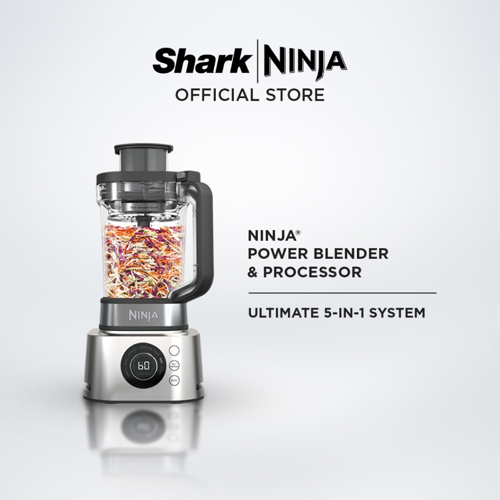 Ninja Foodi 5 in 1 Power Blender & Food Processor + XL Smoothie Maker & Nutrient Extraction Cup, 1200W motor - CB402