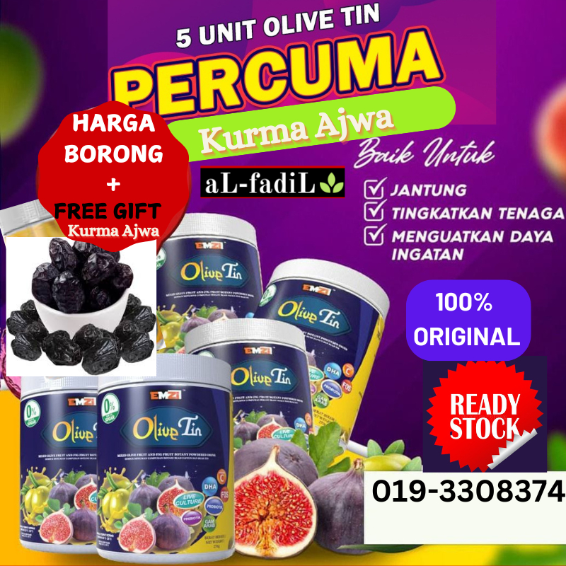 OLIVE TIN SERBUK ZAITUN & TIN  🔥OFFER🔥 BELI 5 BOTOL (RM150), FREE 1 BOTOL KURMA AJWA