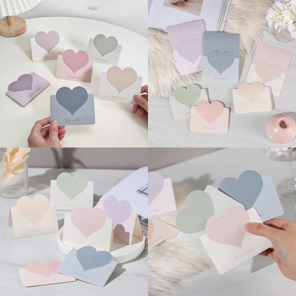 Foldable Elegant Greeting Card Love Card Best Wishes Birthday Kad Ucapan Birthday Gift Wish Card