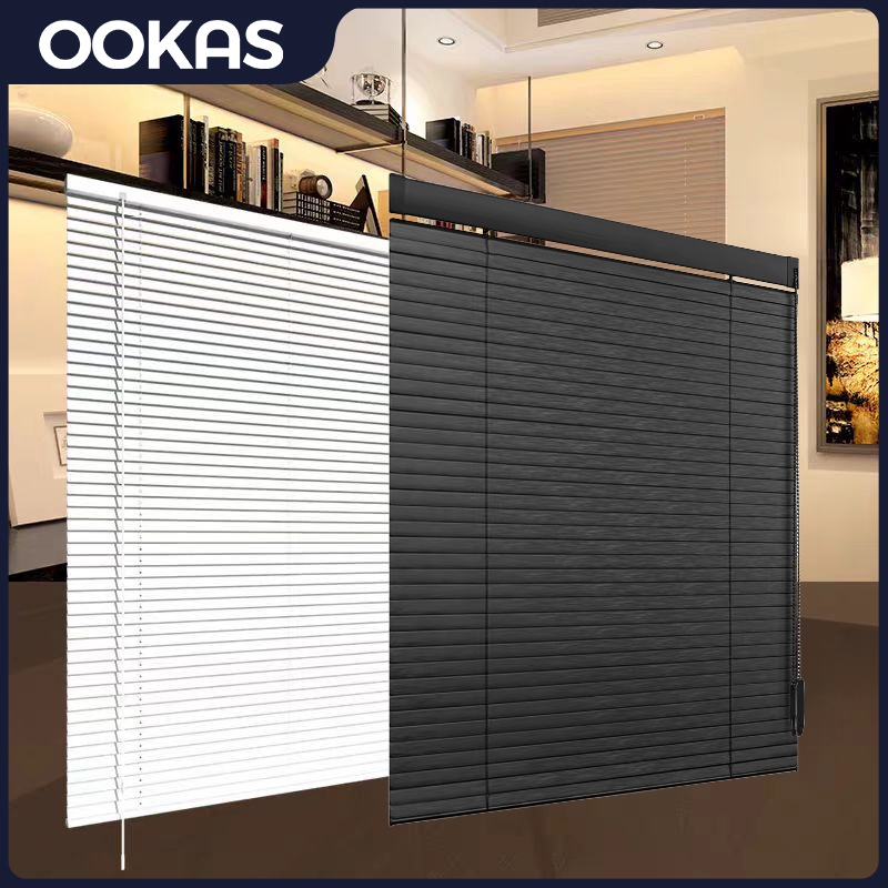 OOKAS PVC Venetian Blind zebra blinds kelambu jalur bedroom Office Bathroom kitchen dimmable blackout roller shades 百叶窗