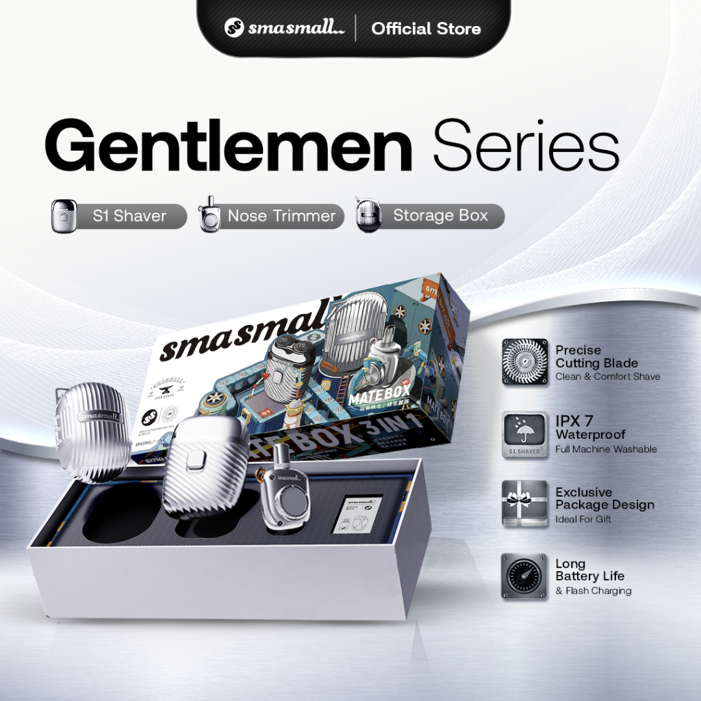 Smasmall Gentlemen Series Electric Shaver Waterproof Portable Rechargeable Shaver for Men 电动剃须刀