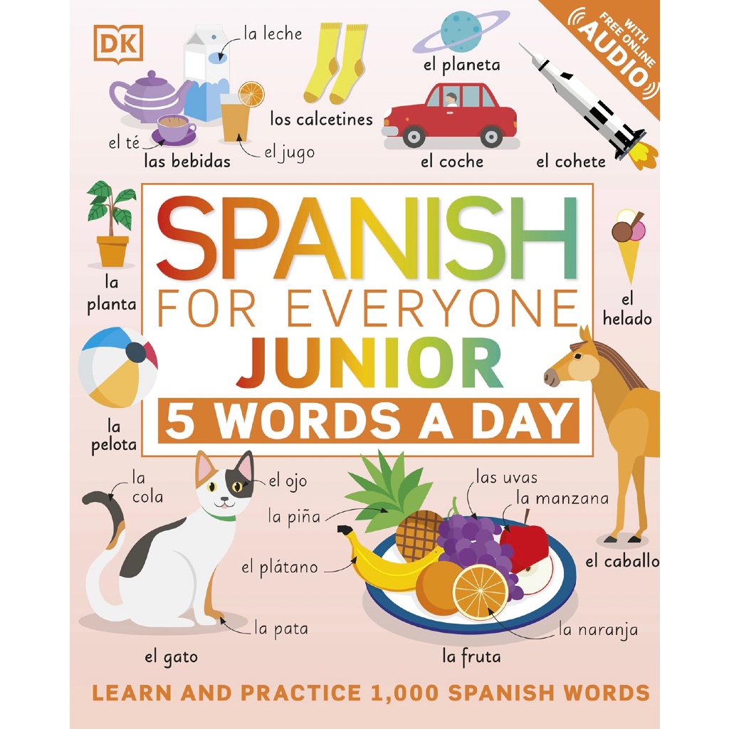 (eBook PDF) Spanish for Everyone Junior: 5 Words a Day