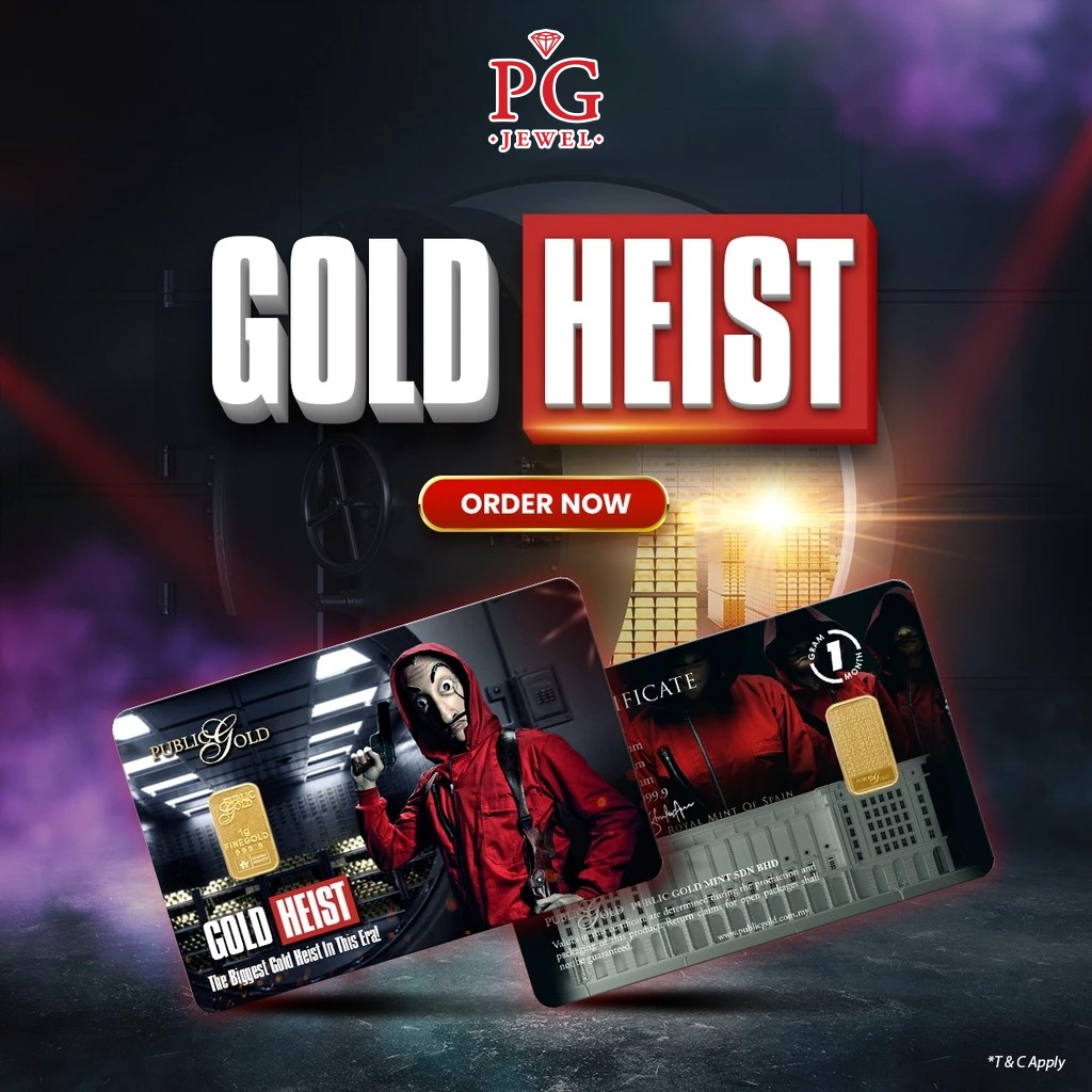 Public Gold Bullion Bar 1g (Au 999.9) - Gold Heist