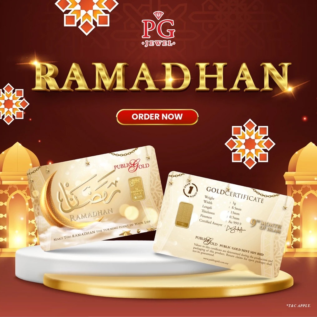 Public Gold Bullion Bar 1g (Au 999.9) - Ramadhan