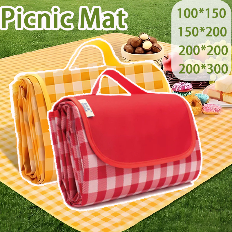 [48HRS Deliver] Picnic Mat 200*200cm Portable Waterproof Camping Outdoor Water Proof Mat Tikar Mat Berkelah Lipat Beach