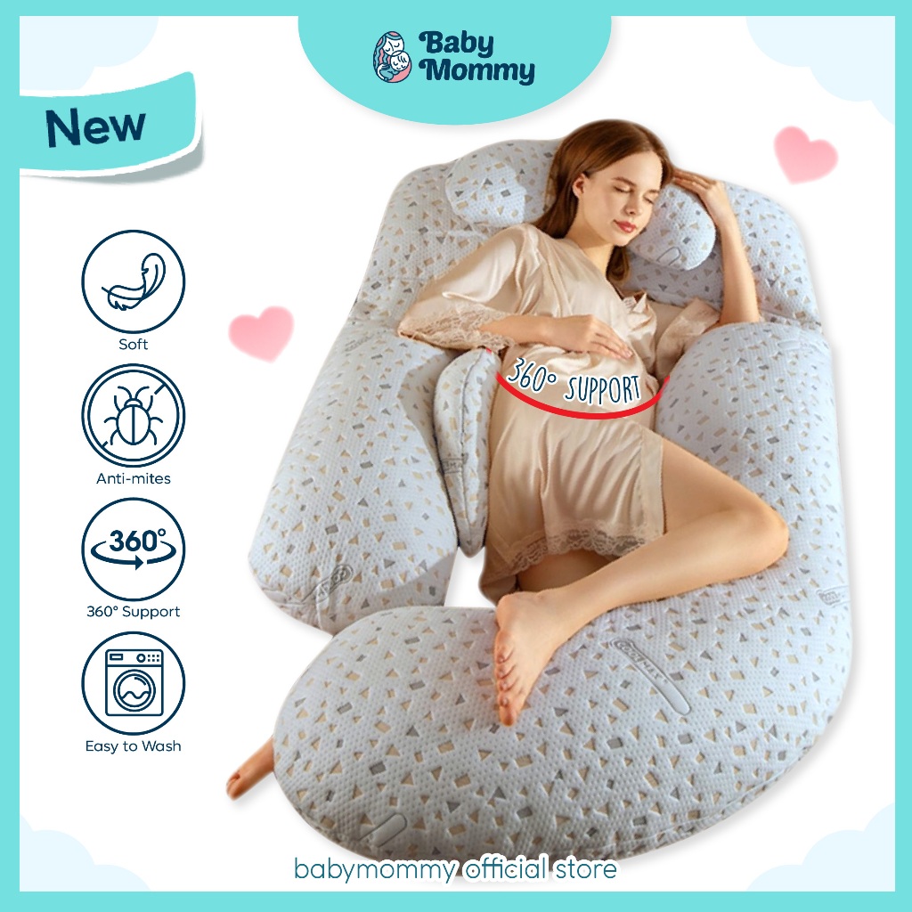 ReadyStock Premium Quality Pregnancy Pillow G / U / H Shape Multi Use Back Protect Pregnant Mommy Pillow Maternity