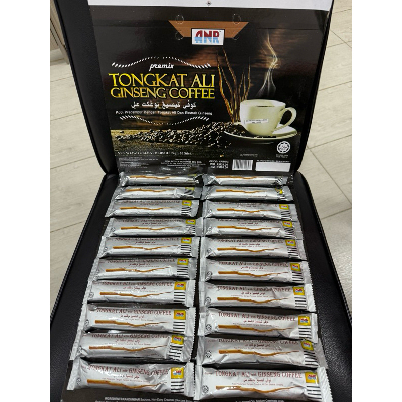 New papan ANR Tongkat Ali Ginseng coffee x 1 papan (20 sachect)