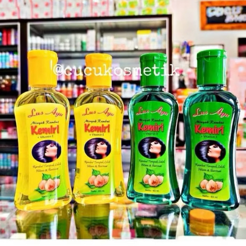 Minyak rambut Buah keras/Kemiri Vitamin E