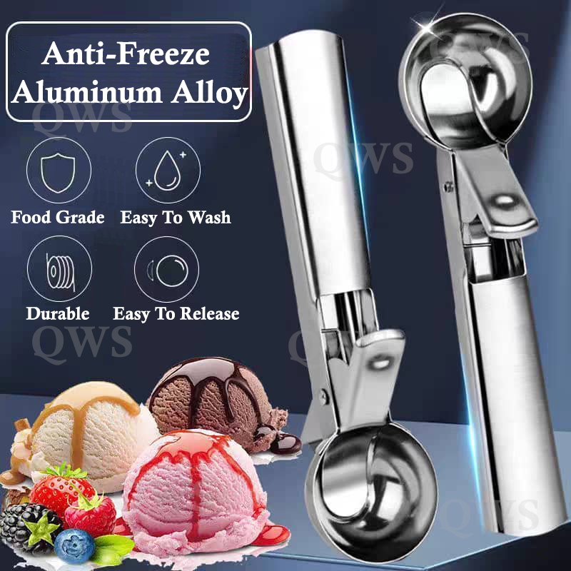 Anti-Freeze Aluminum Alloy Ice Cream Ball Shape Scoop Watermellon Shape Scoop Mash Potato Scoop 冰激凌挖勺