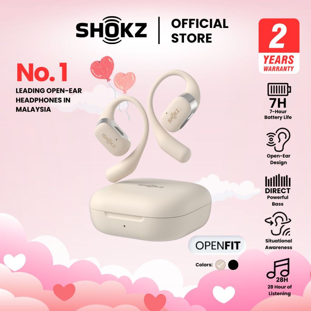 Shokz OpenFit Open-Ear True Wireless Earbuds ( T910 )
