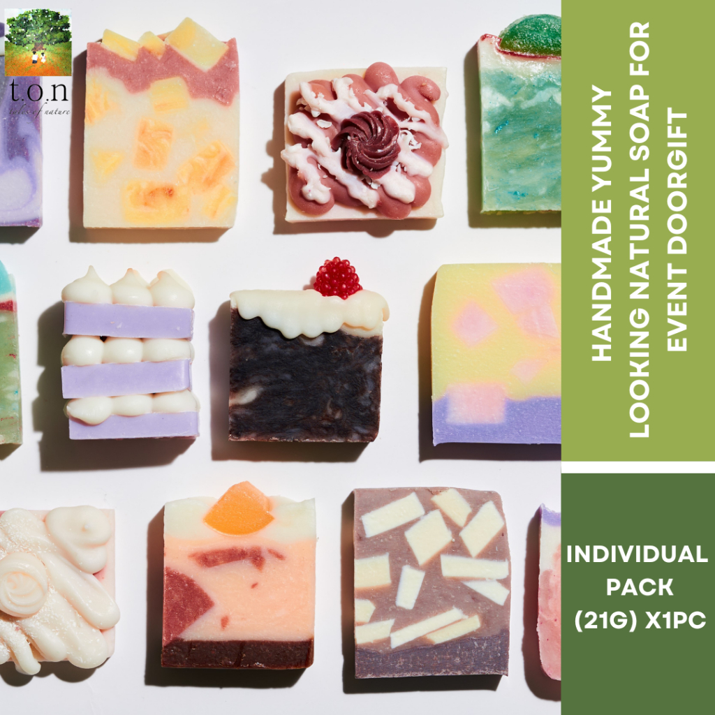 [Raya Doorgift] t.o.n Yummy Looking Natural Handmade Soap /Event Doorgift /Mini Gift (21g± x 1PC)