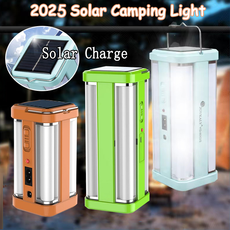 2in1 Solar LED Light 1000W DC Rechargeable Emergency Light 2Mode Lantern Solar Powered LED Camping Lantern Lampu Camping