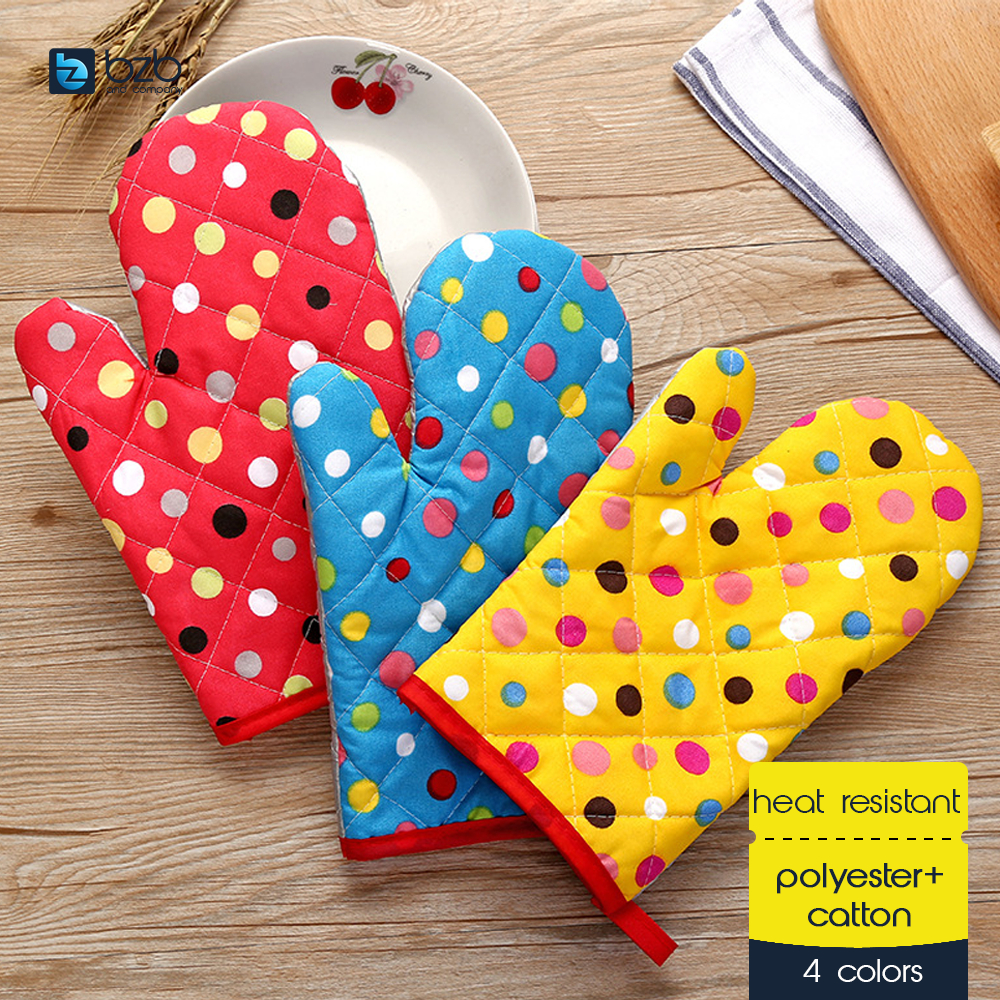 Oven Glove Microwave Pot Cooking Baking Mitts Hot Surface Insulation Kitchen Tool 耐热手套 Sarung Tangan