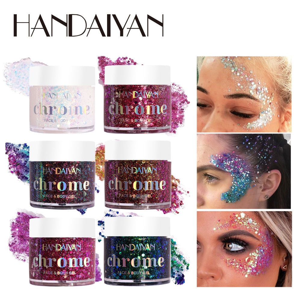Handaiyan Chrome Face & Body Gel Colourful Painting Face Glitter Painting