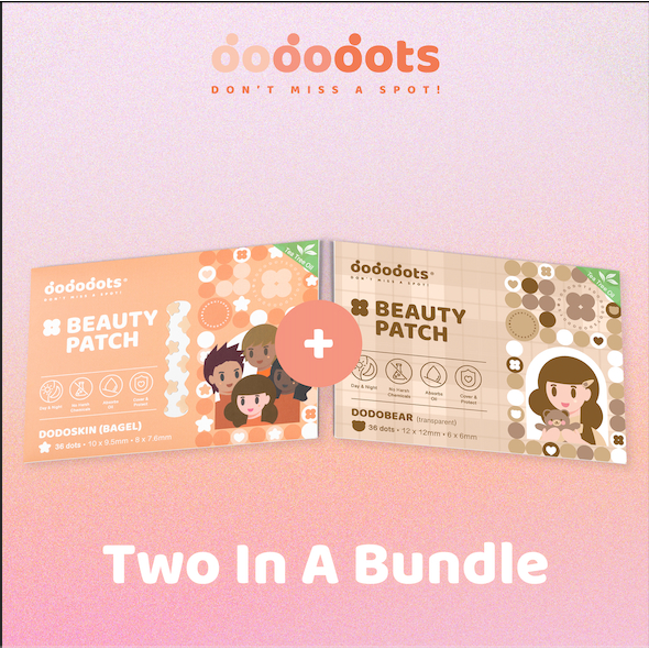 Dododots Beauty Patch| Dodobear + Dodoskin in Bagel Bundle|2 Packs|Pimple Acne Patch|痘痘贴|Penampal Jerawat|Cute|Sticker