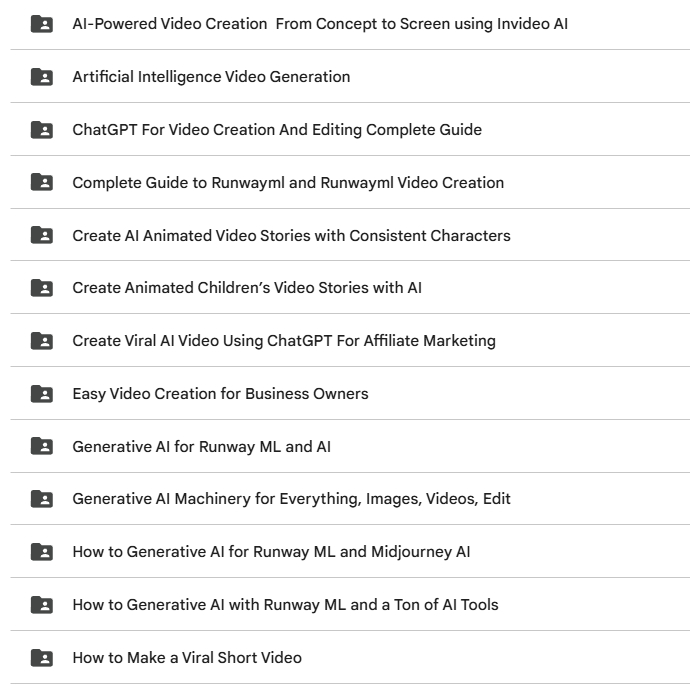 Video Courses Bundle - Ai Video Creation Video Couses Bundle - Make Ai Video With Pro Courses 2025 ( Video Lesson )