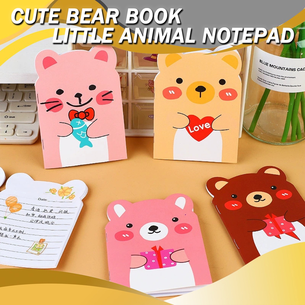 A6 Mini Notebook Cute Cartoon Design Kawaii Shaped Portable Notebook School Supplies Small Notebooks