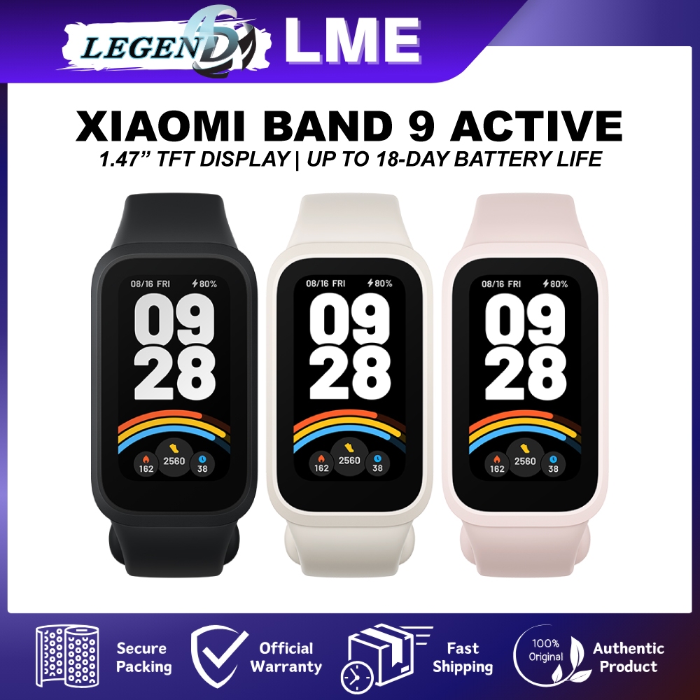 [NEW SET] Xiaomi Smart Band 9 Active (1.47-inch Display) 1 Year Xiaomi Malaysia Warranty