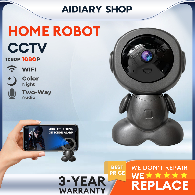 CCTV Robot FHD Smart IP Camera Wifi CCTV Rotate PTZ Night Vision Security Home Baby Monitor CCTV