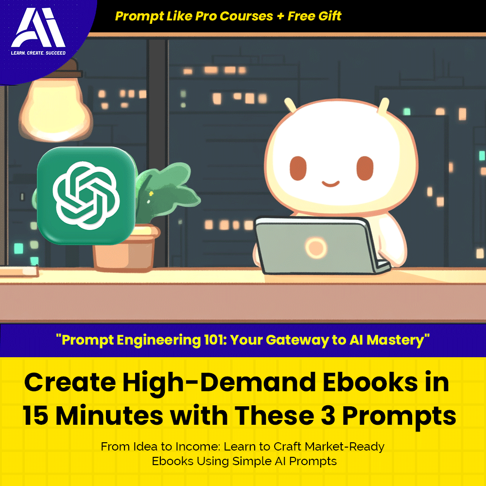 Learn Prompting Course - Create High-Demand Ebooks in 15 Minutes with These 3 Prompts | Prompt Engineering