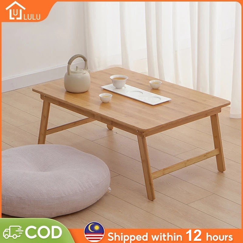 LULU Foldable Desk Home Computer Stand Laptop Desk Notebook Desk Laptop Table for Bed Meja Lipat