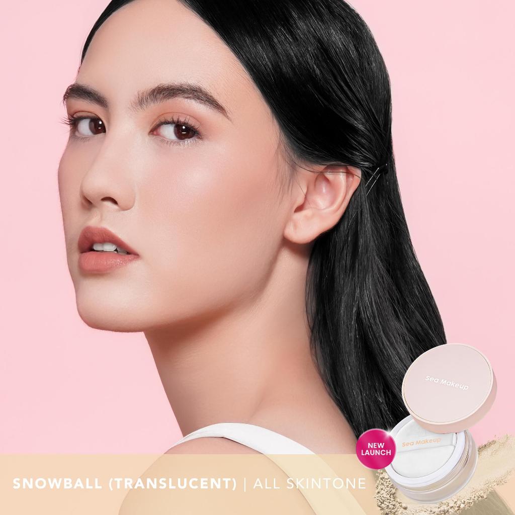 Sea Makeup Loose Powder for Acne-Prone Skin - Translucent Shade with Salicylic Acid and Witch Hazel