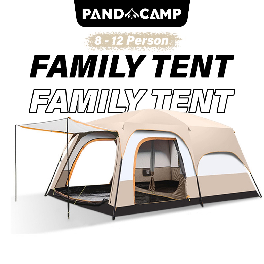 Khemah Unta Camping Automatic Camel Tent Waterproof Family Auto Kemah Foldable Outdoor Hiking Picnic