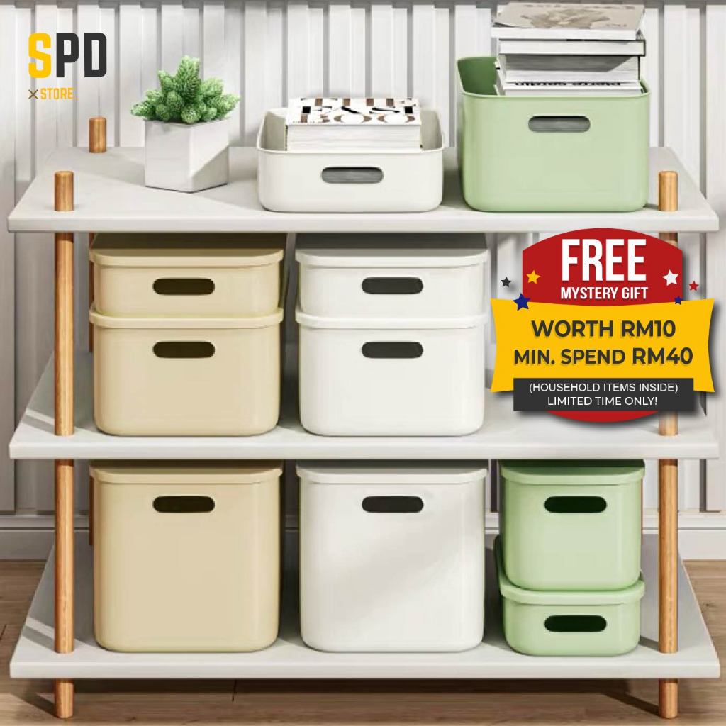 Ikea Colorful Storage Box Home Muji Storage Organizers Box Toy Storage Container Basket Clothes Cabinet Storage Lid 收纳盒