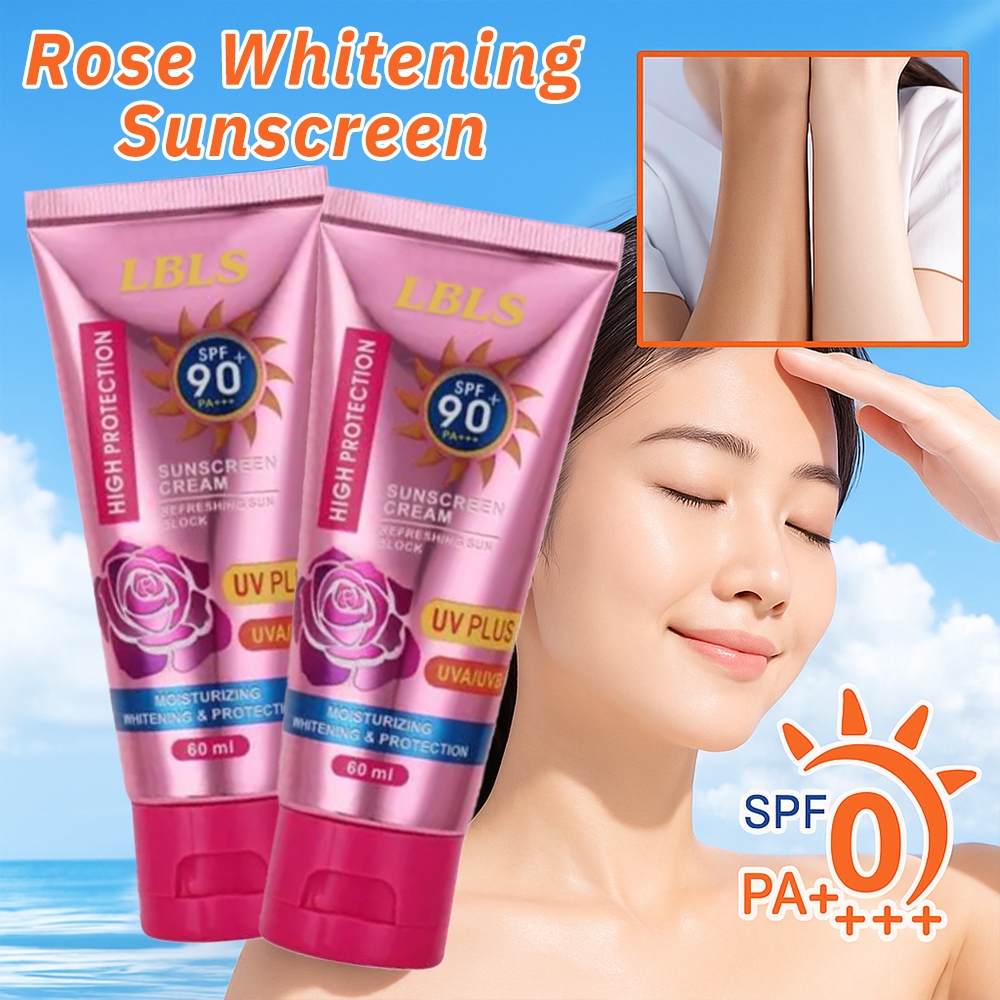 Lbls Rose Sunscreen Cream Spf 90+ High Protection  Sunscreen Sensitive Skin Refreshing Sun Control Conceale